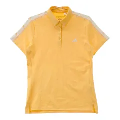 サイズ：L ADIDAS GOLF アディダスゴルフ IK9821 2024年モデル 半袖ポロシャツ 総柄 イエロー系 [240101241438]# ゴルフウェア レディース ストスト