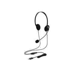 エレコム Type-C変換付き両耳オーバーヘッドセット HS-HP22UCBK