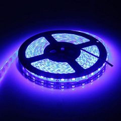 【人気商品】300連SMD5050 5m ブルー 24V 青 防水 白ベース LEDテープ 正面発光