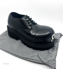 未使用✨️BALENCIAGA ローファー 革靴 BBロゴ レザー ヴィンテージ 22AW】BALENCIAGA Derby Sergent ダービー シューズ ロゴ