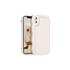 GUAGUA iPhone XS ケース iPhone X ケース 可愛い 韓国 おしゃれ アイフォンX/XS カバー tpu ウェーブ デザイン 人気 ソフト バンパー 耐衝撃 超軽量 薄型 ワイヤレス充電対応 ストラップホール付き スマホケース X/X 1
