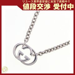 極美品》GUCCI インターロッキングG ラブリーハート ネックレス ダブル 