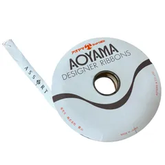 青山リボン ラッピングリボン 日本製　ホワイトデー プレゼント包装 フラワーラッピング  ASSORT  幅13mm 白 ホワイト