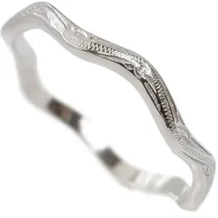 ハワイアンジュエリー リング 指輪 波 スクロール レディース メンズ ピンキーリング 細め ウェーブ つけっぱなしOK サージカルステンレス 重ね付け 記念日 誕生日 プレゼント ギフト スチールシルバー 柄あり ropr14sh