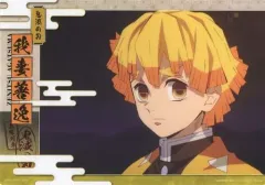 【中古】ポスター 我妻善逸(上半身) 「ジャンボカードダス 鬼滅の刃 クリアビジュアルポスター ～無限列車編 其の壱～」