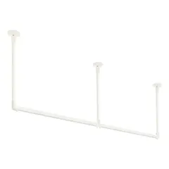 30017016 ハンギングバー H1 天井付 Cタイプセット ホワイト 約W1780mm×H450mm