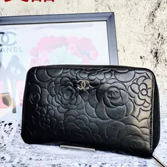 CHANEL　カメリア　オーガナイザー　長財布