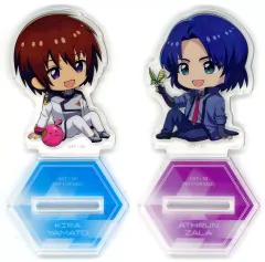 【中古】アクリルスタンド・アクリルパネル キラ・ヤマト＆アスラン・ザラ アニメイト描き起こしイラスト使用 アクリルスタンド2種セット 「Blu-ray 機動戦士ガンダムSEED FREEDOM 特装限定版」 アニメイト購入特典