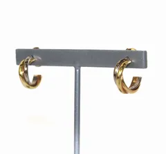 カルティエ Cartier トリニティ ピアス K18 750 イエローゴールド ホワイトゴールド ピンクゴールド /KH ■OHのサムネイル