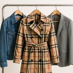 Burberryロンドン　ジャケット　美品 美品 バーバリーロンドン シルクウール ストライプジャケット 春夏