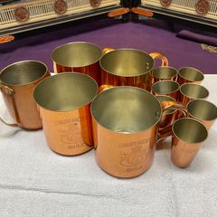 【12点銅製品まとめ売り】スミノフミュール銅製マグカップ4個+スミノフ　ドリンキングカップ6個+銅製マグカップ1点