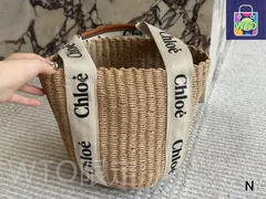 【今日特価】Chloe New Straw Market Tote - クロエ 新款 ストロー マーケットトート-WTO輸入2