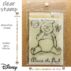 DISNEY クリアスタンプ　くまのプーさん　デコレーションスタンプ　✿ガラスに貼り付けてインテリア✿鏡に貼り付けてデコレーション✿繰返しご使用いただけます✿