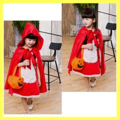 【限定SALE】 赤ずきん コスプレ 子供　女の子 キッズドレス　なりきり