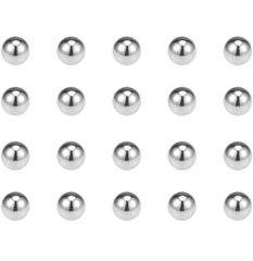 ★uxcell 2mmベアリングボール 304ステンレス鋼 G100精密ボール 2mm 50個 スチールボール 耐久性 防錆性 軸受用
