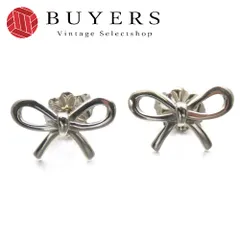 中古】 ティファニー ピアス リボン ボウ シルバー925 約1.4g シルバー  