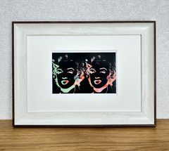 アンディ・ウォーホル☆デッドストック限定１枚◎新品額付☆マット付ポストカードフレーム◇Andy Warhol☆A4サイズ程度☆10