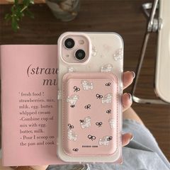 iphone16ケース カード収納 MagSafe対応 可愛いいぬ iphoneケース スマホケース iphone15proケース iphone14ケース iPhone13ケース iPhone1