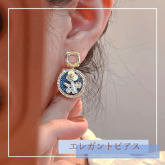 レディースファッション・アクセサリー ・高級感・ピアス・花柄ピアス