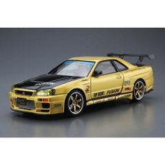 タミヤラジコン日産スカイラインGT-R R34 スペアボディ キャメル