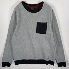古着 ペンドルトン PENDLETON スウェット クルーネック 胸ポケット ワンポイント L グレー ブラック メンズのサムネイル