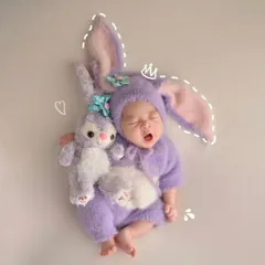 うさぎのロンパース　ステラルー ニューボーン　新品　新生児