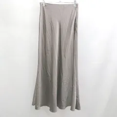 ◇ ⊂ GALLARDAGALANTE ガリャルダガランテ 光沢加工 膝丈 タイト スカート サイズ0 ダークシルバー系 レディース E  【1507250003908】