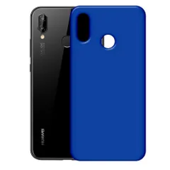 P20 Lite ケース  耐衝撃 シンプル さらさら ハード ケース 【Color】 ブルーのサムネイル