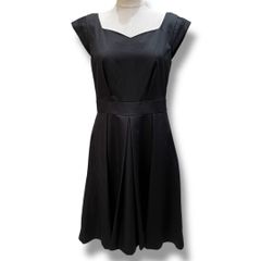 JILL by JILL STUART ジルバイジルスチュアート ネックライン ウエスト切替 レース アシンメトリー パーティー 結婚式 二次会 お呼ばれ フェミニン ブラック Mサイズ レディース 夏 ゴーゴー古着セントラルパーク名古屋店No.340