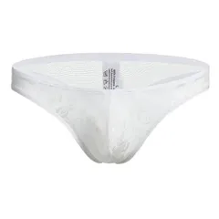 ビキニブリーフ 下着 メンズ Tバック ビキニショーツ セクシー 総レース 下着 伸縮性よい 立体感 勝負下着 M ホワイト