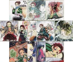 【中古】紙製品 全10種セット 「劇場版 鬼滅の刃 無限列車編×ufotable Cafe 第二期 兄妹の絆/那田蜘蛛山編 提供イラスト 複製ミニ色紙くじ」