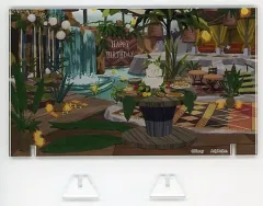 【中古】アクリルスタンド・アクリルパネル サバナクロー寮 背景アクリルスタンド 「ディズニー ツイステッドワンダーランド」