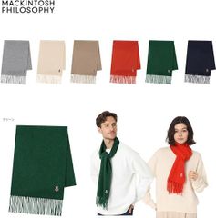 マッキントッシュフィロソフィー ＭＡＣＫＩＮＴＯＳＨ ＰＨＩＬＯＳＯＰＨＹ バッキンガムベアマフラー 無地 プレーン 通勤通学 ユニセックス ブランドパッケージ付き ウール 48160 BUCKINGHAM BEAR SCARF