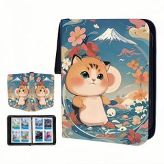 カードファイル 4ポケット（400枚収納） 収納 コレクションカードバインダー コレクションファイル シート 大容量 PU皮套 カードシート カードィングカード サイズ対応 スターカードゲーム