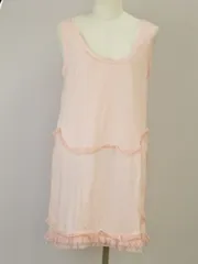 ツモリチサト TSUMORI CHISATO タンクトップ ロング丈 レース 2サイズ ピンク レディース j_p F-M8987のサムネイル