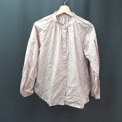 ◇ Sonny Label URBAN RESEARCH ボタン ノーカラー 薄手 シンプル オシャレ 長袖 シャツ サイズF ピンク レディース E  【1310050046378】