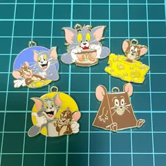 370 トムとジェリー チャーム パーツ 部品 カン付き 雑貨 アクセサリー