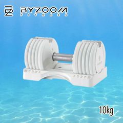 BYZOOM FITNESS 可変式 ダンベル 4 8 12 16 20kg 白 - メルカリ