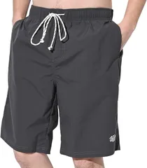 ＺＡＩＤＥＡ サーフパンツ 水陸両用 インナー付 ポケット付 ハーフパンツ 海パン 水着 メンズ 海水パンツ アウトドア スポーツ( グレー,  L)