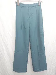 ◇ Cheek チーク タック センタープレス スラックス サイズM ブルー系 レディース P  【1407260016526】