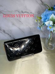 【58】Louis Vuitton ルイヴィトン ヴェルニ 財布 ジッピーウォレット ブラック