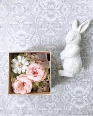 ❤︎square❤︎mini size❤︎ Preserved flower ❤︎ Flower box ❤︎