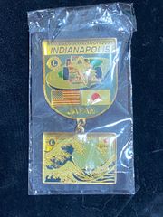未開封ライオンズクラブ国際2001年日本×アメリカJAPAN Indianapolisピンバッジ