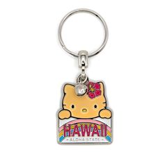 サンリオUSA　ハローキティキーホルダー　hawaii license　ABC STORES限定