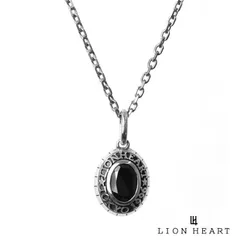 ライオンハート “BASIC” カレッジ ネックレス ブラックジルコニア シルバー925 メンズ ブランド LION HEART