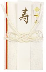 色: ホワイト金封 デザイン 祝儀袋 ス-6233 スズキ紙工
