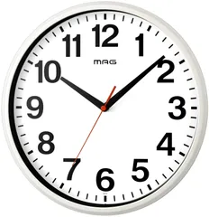 【人気商品】MAG(マグ) 掛け時計 壁掛け時計 アナログ 静音 連続秒針 直径29.0㎝ シンプル おしゃれ ホワイト シューレ W-771 WH-Z ノア精密
