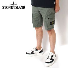25SSモデル ストーンアイランド STONE ISLAND バッジワッペン付き ショートカーゴパンツ【V0159 MUSK】 K1S15L100011 S00WA V0159/【2025SS】m-bottoms