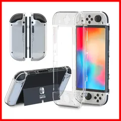 スイッチOLEDアクセサリー - スイッチOLEDハードコンソールケースとTPUジョイコンカバー スイッチOLED用保護ケース HEATFUN