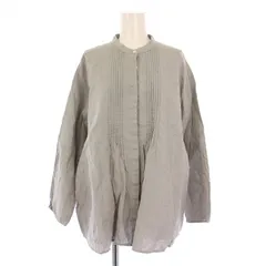 美品◎コンジェペイエアデュートリステス　シャーリングロングシャツ　ブラウス conges payes ADIEU TRISTESSE（コンジェ ペイエ アデュー